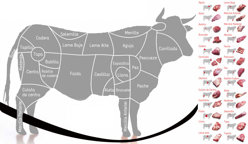 Gu A Completa Nombres De Los Cortes De Carne De Res Xancouso