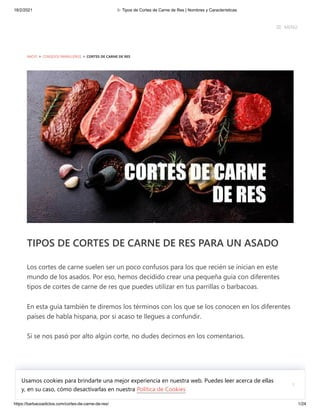 Guía Completa De Los Tipos De Carne - XanCouso